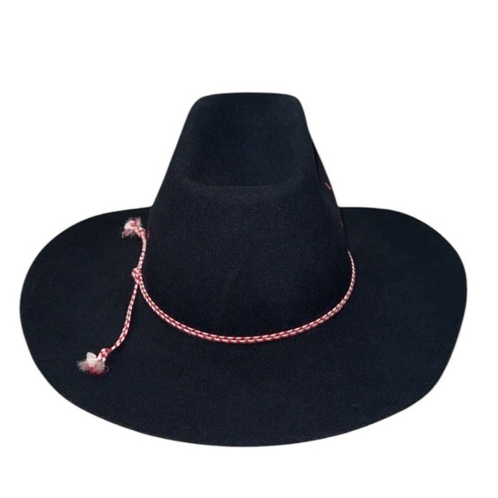 American Hat Company Maxi-Felt Black Western Cowboy Hat Size 7‎ 1/4 - Picture 5 of 11